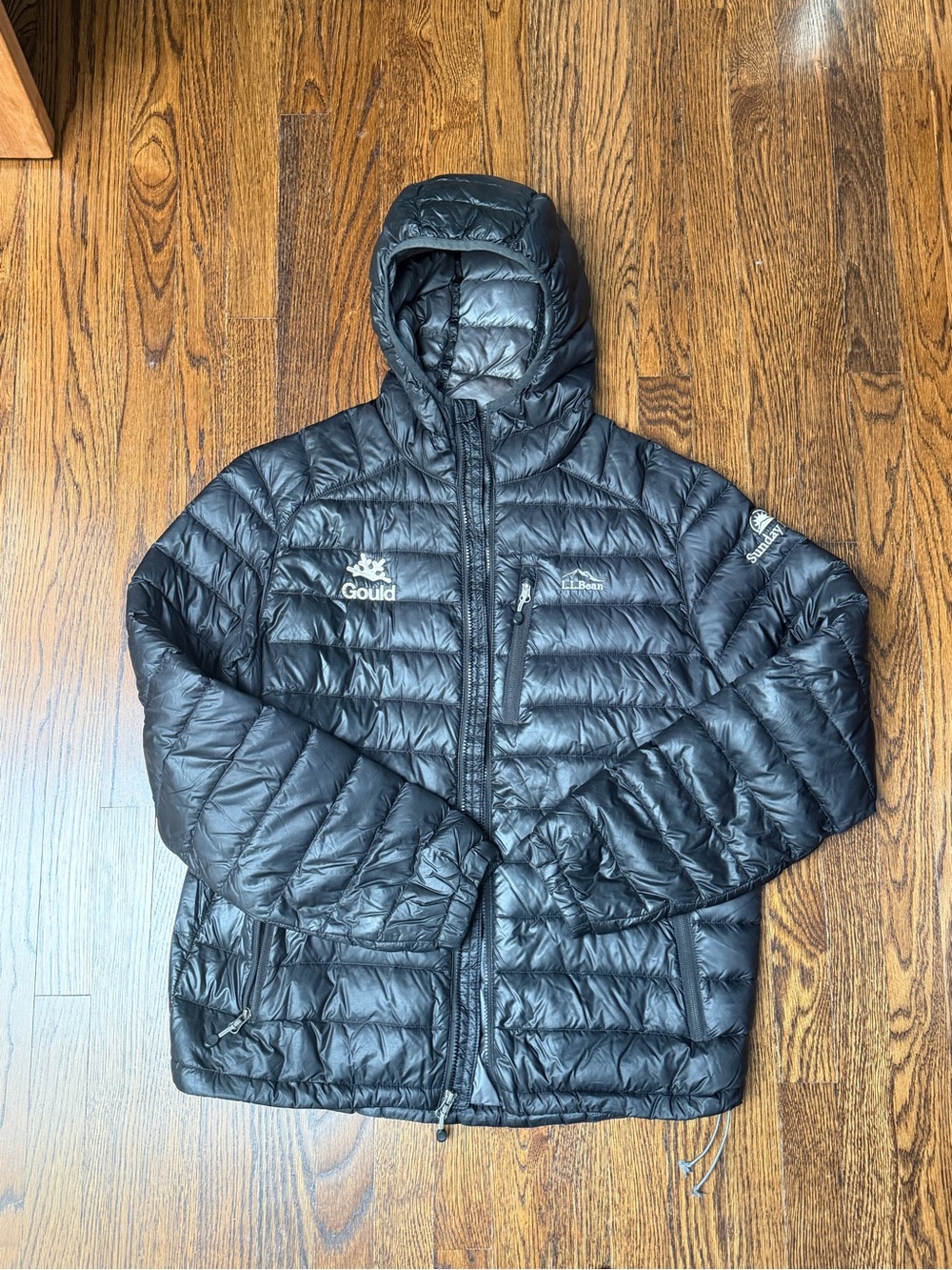 Men's Black Ski Hooded Jacket -